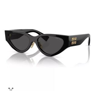 Miu Miu Black Cat-Eye Sunglasses